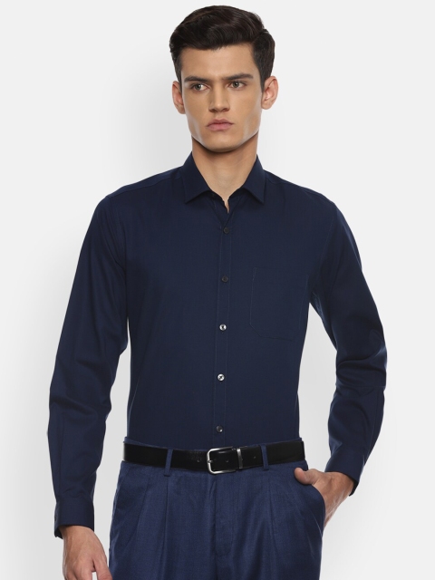 

Louis Philippe Men Navy Blue Slim Fit Formal Shirt
