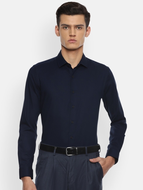 

Louis Philippe Men Navy Blue Slim Fit Formal Shirt