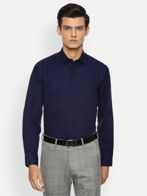 

Louis Philippe Gods & Kings Men Navy Blue Slim Fit Cotton Formal Shirt