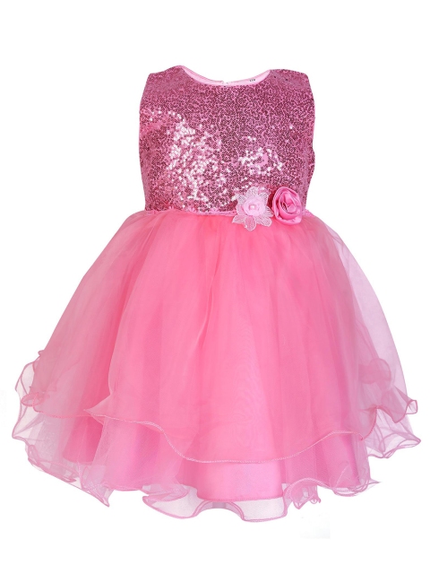 

Hopscotch Pink Embellished Dress