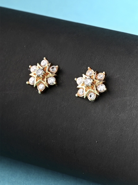 

Studio Voylla Gold-Toned Geometric Studs Earrings