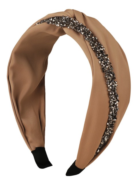 

Vembley Women Brown & Silver-Toned Embellished Hairband