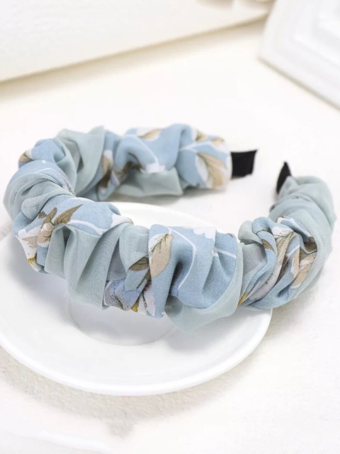 

Vembley Women Blue & Yellow Hairband