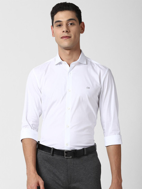 

Peter England Men White Slim Fit Formal Shirt