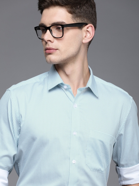 

Louis Philippe Men Blue Slim Fit Printed Formal Shirt