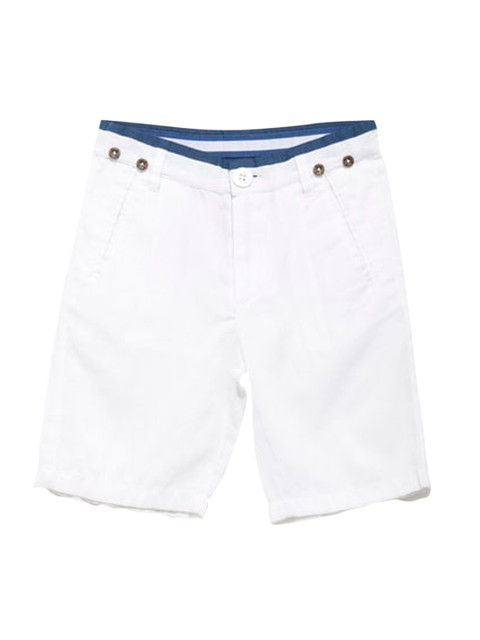

UNDER FOURTEEN ONLY Boys White Casual Shorts