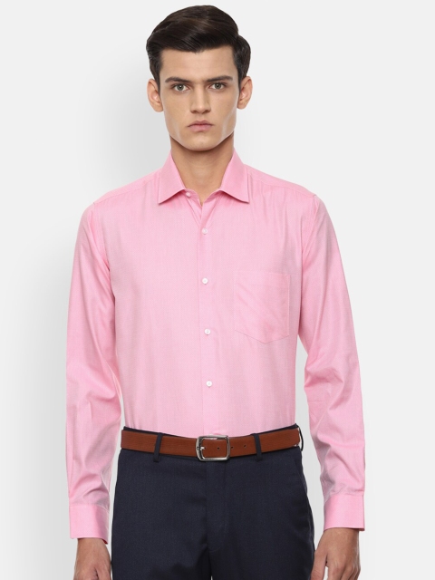 

Van Heusen Men Pink Pure Cotton Formal Shirt