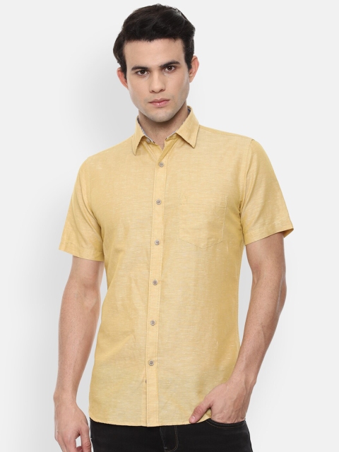 

Van Heusen Sport Men Yellow Slim Fit Opaque Casual Shirt