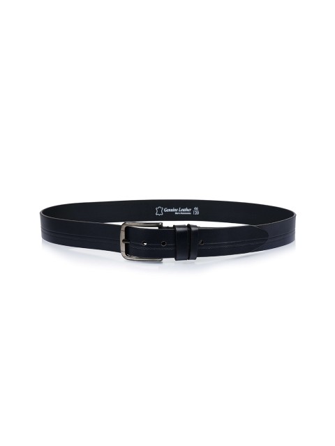 

Fusion Threads Men Black Leather Belt