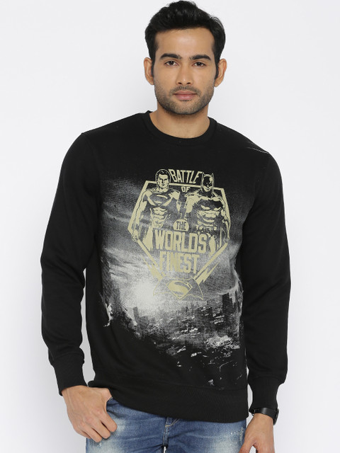 

Free Authority Dawn Of Justice Print Black Sweatshirt for Men