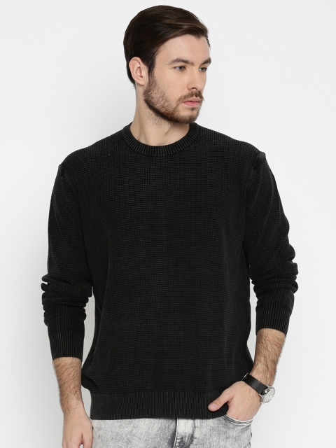 

Pepe Jeans Black Waffle Knit Sweater