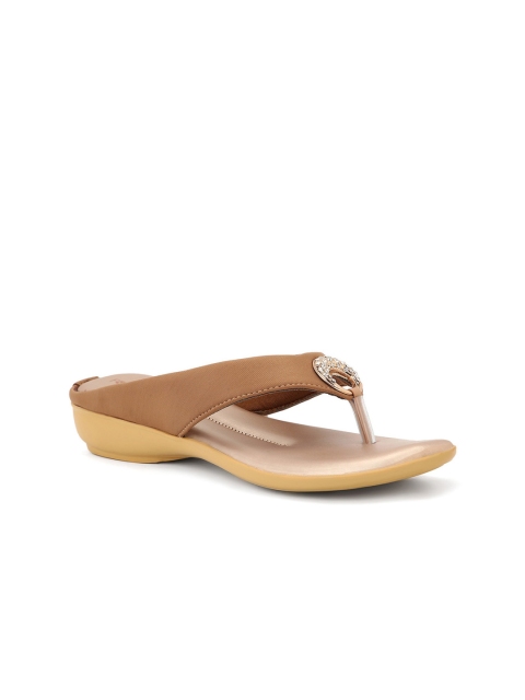 

FOOTSOUL Women Beige Open Toe Flats