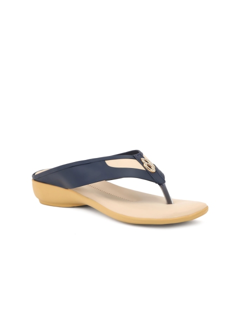 

FOOTSOUL Women Blue Open Toe Flats