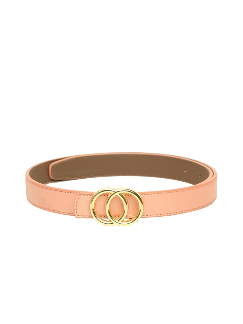 

Espana Women Peach-Coloured Textured Belt