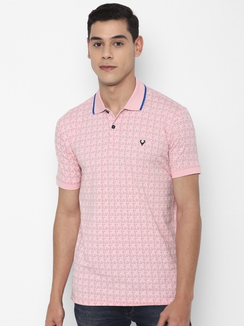 

Allen Solly Sport Men Pink Polo Collar Applique T-shirt