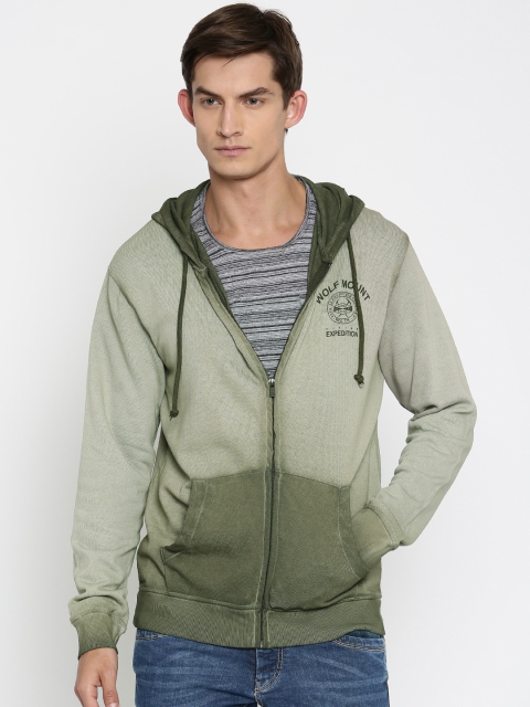 

Pepe Jeans Olive Green Printed Sweatshirt