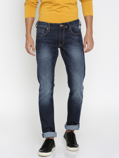 

Pepe Jeans Men Blue Slim Fit Low-Rise Clean Look Jeans