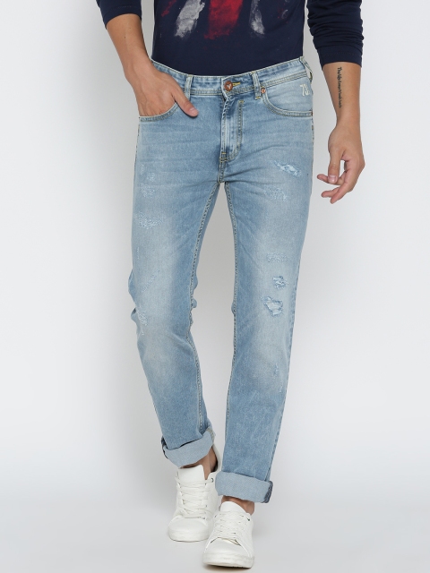 

Pepe Jeans Men Blue Mid-Rise Mildly Distressed Jeans