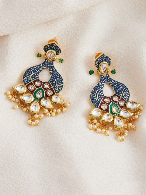 

ZeroKaata Multicoloured Contemporary Drop Earrings, Multi