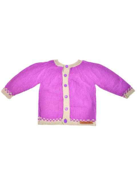 

The Original Knit Unisex Kids Purple & Cream-Coloured Sweater