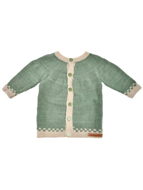 

The Original Knit Unisex Kids Green & Beige Cardigan