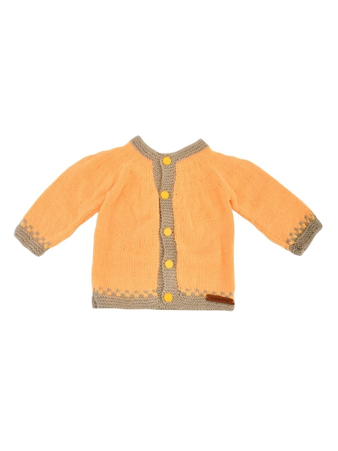 

The Original Knit Kids Yellow Acrylic Handmade Cardigan