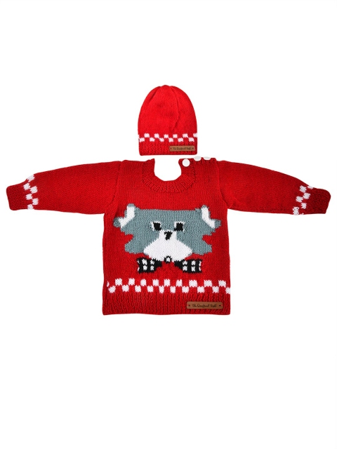 

The Original Knit Unisex Kids Red Acrylic Pullover