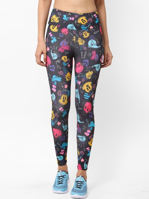 

Wear Your Opinion Women Black Mickey & Friends Printed Leggings