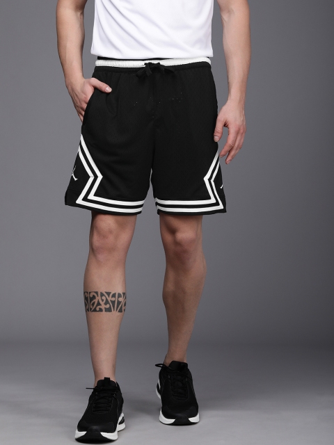 

Nike Men Black & White Colourblocked Sports Shorts