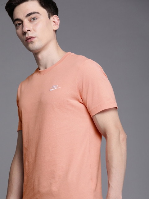 

Nike Men Orange NSW CLUB Pure Cotton T-shirt