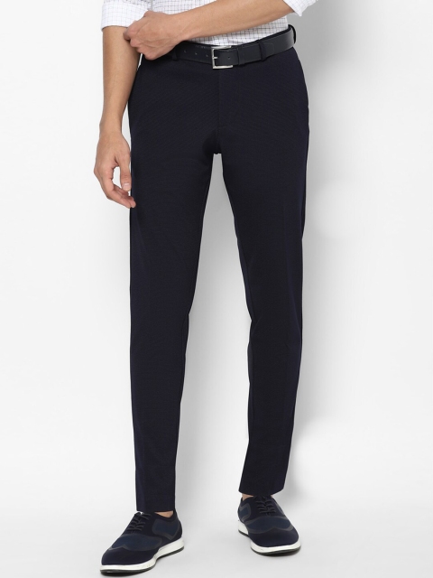 

Allen Solly Men Navy Blue Slim Fit Trousers