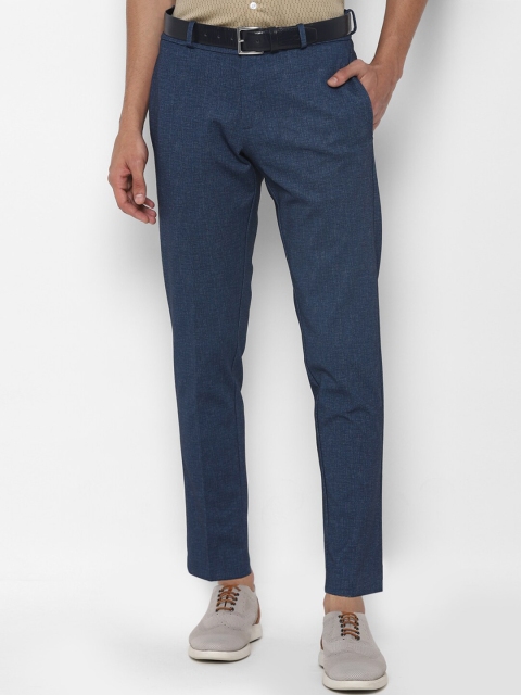 

Allen Solly Men Navy Blue Slim Fit Trousers