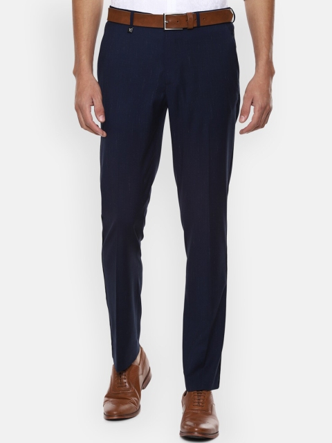 

V Dot Men Navy Blue Skinny Fit Trousers