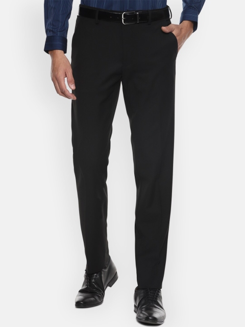 

Van Heusen Men Black Slim Fit Trousers