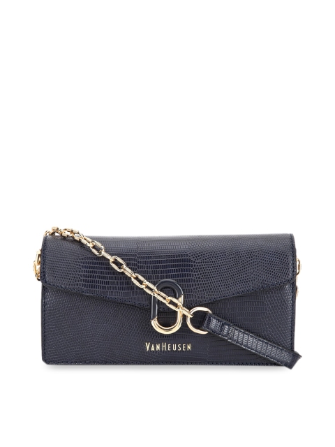 

Van Heusen Woman Navy Blue Textured Sling Bag