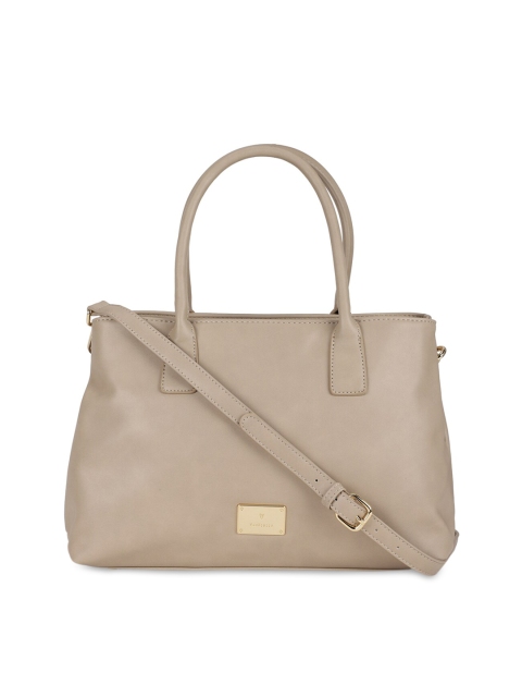 

Van Heusen Woman Beige PU Structured Shoulder Bag with Tasselled