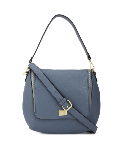 

Van Heusen Woman Blue PU Structured Handheld Bag
