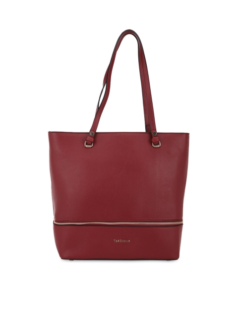 

Van Heusen Woman Maroon PU Structured Shoulder Bag