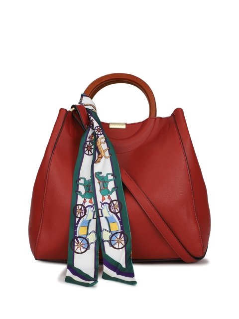 

Van Heusen Woman Red PU Structured Handheld Bag with Tasselled