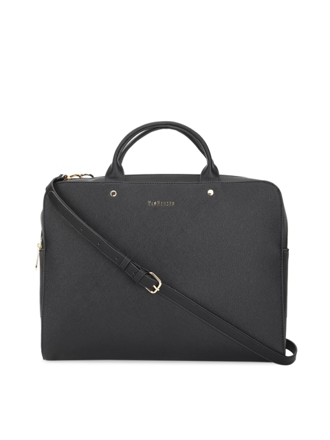 

Van Heusen Woman Black PU Structured Handheld Bag