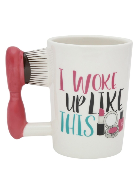 

BonZeaL Pink & White Printed Ceramic Glossy Mug