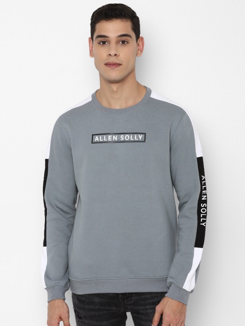 

Allen Solly Men Grey Printed Sweatshirt