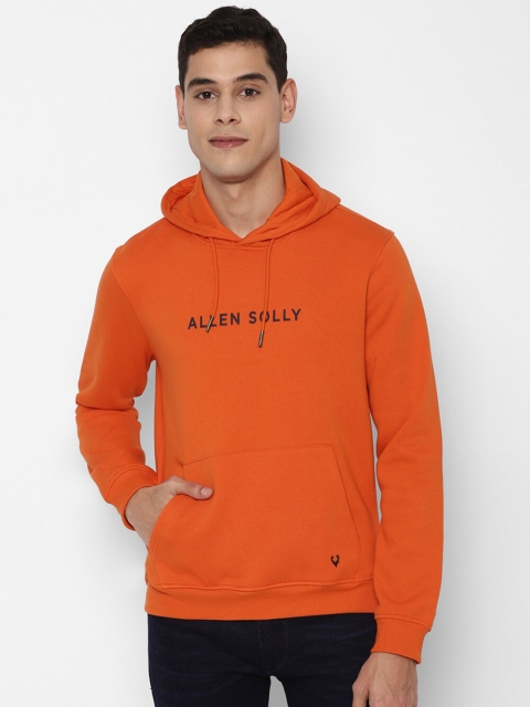 

Allen Solly Men Orange Hooded Sweatshirt