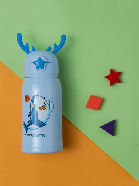 

Baby Moo Unisex Kids Blue Printed Dolphin Show Stainless Steel Flask 600 Ml