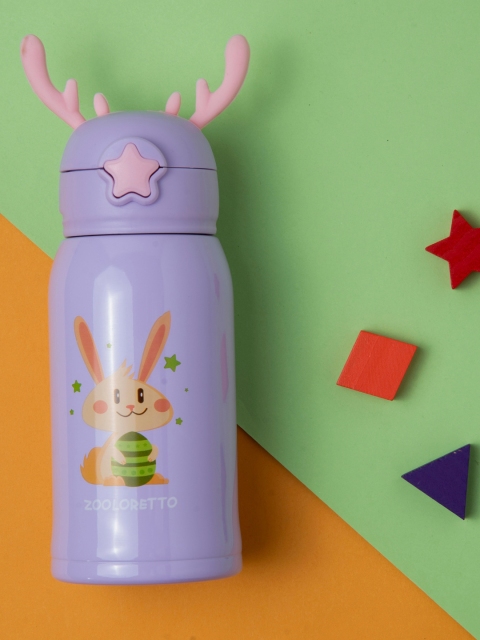 

Baby Moo Kids Purple Printed Stainless Steel Flask 600 Ml