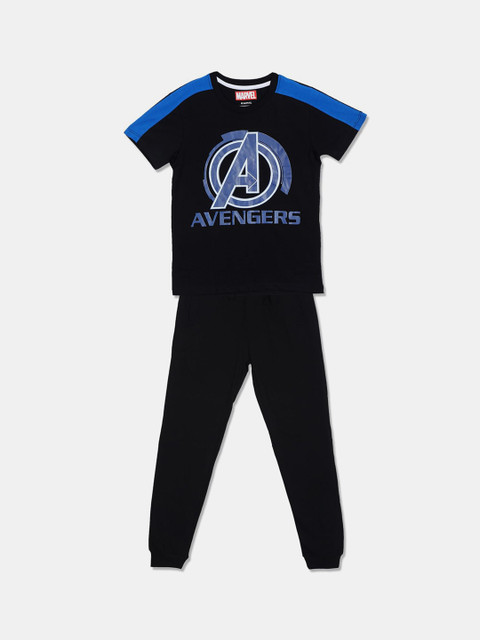 

Colt Boys Black & Blue Printed T-shirt with Trousers
