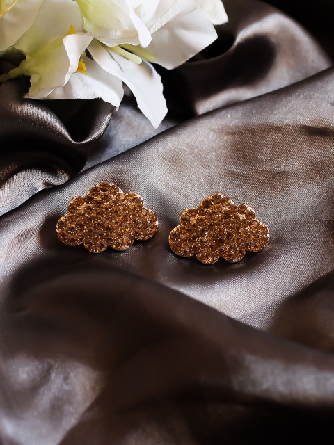 

Bellofox Gold-Toned Contemporary Drop Earrings
