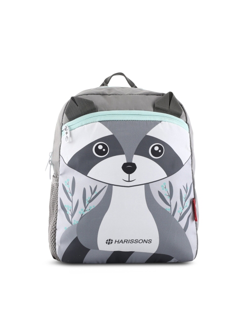 

Harissons Unisex Grey & White Graphic Printed Backpack