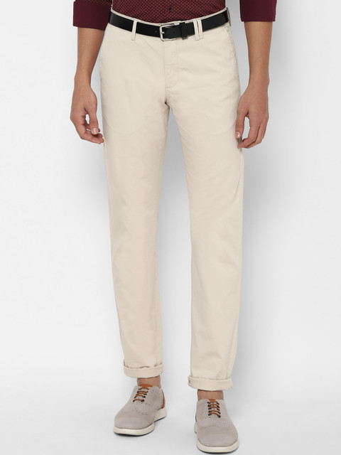 

Allen Solly Men Beige Slim Fit Trousers
