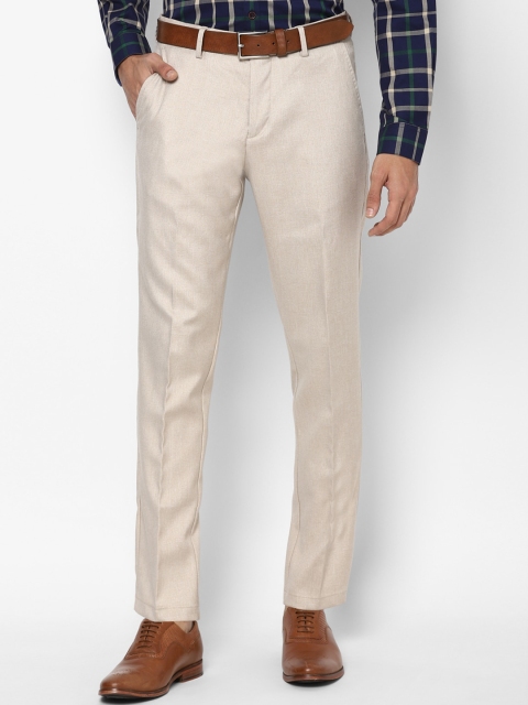 

Allen Solly Men Beige Slim Fit Trousers